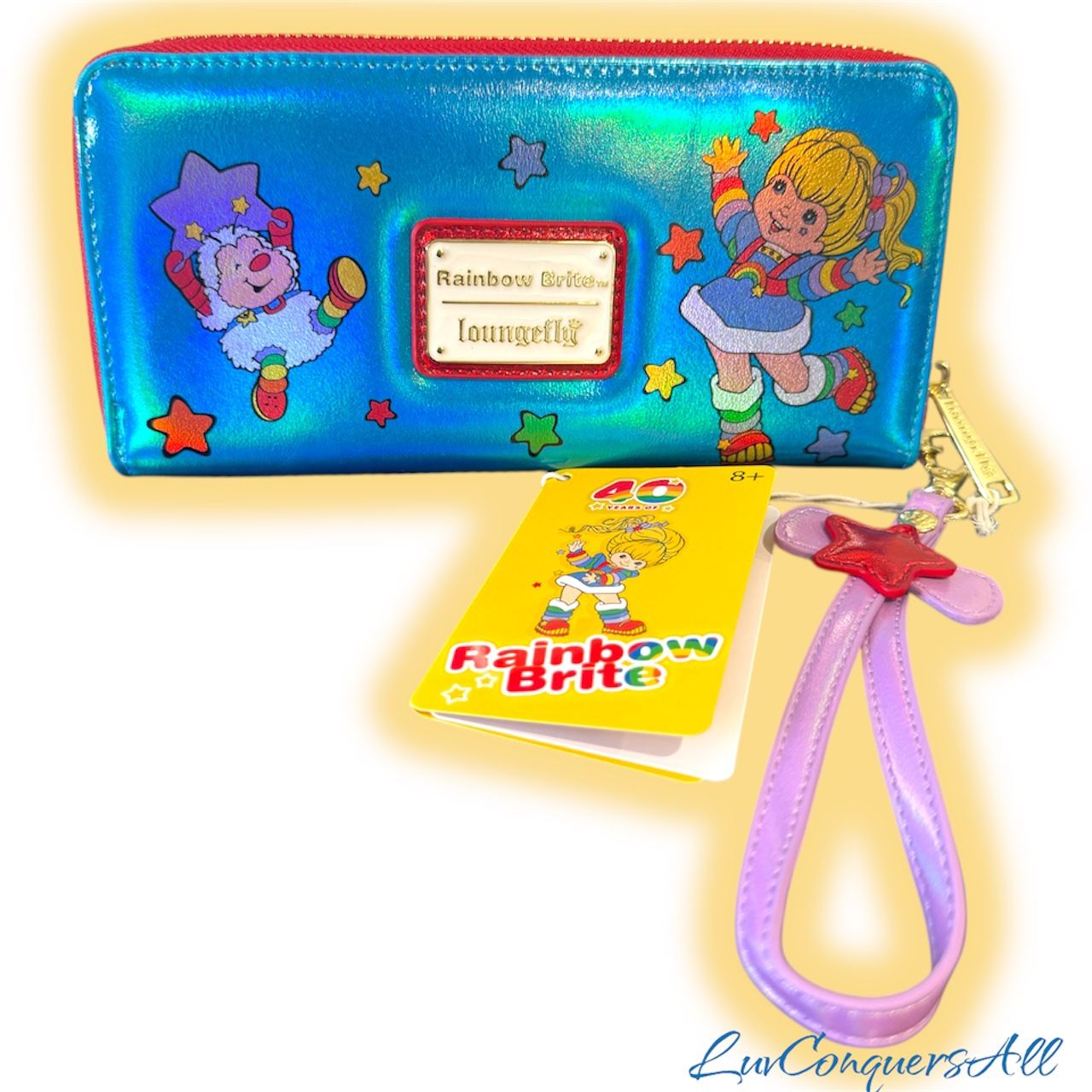 Loungefly Rainbow Brite and Twink Wristlet Wallet