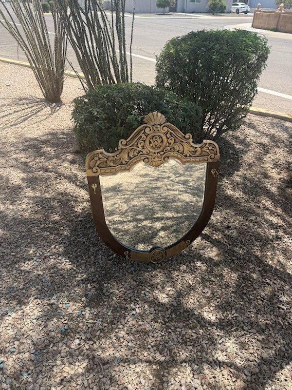 Antique Fancy Looking Mirror