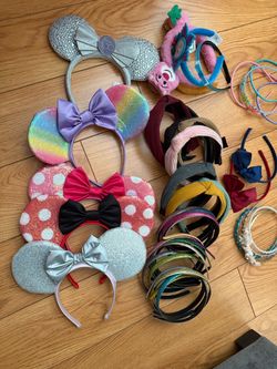 A lot of headbands, Disney Minnie Mouse, HELLOKITY LANYARD