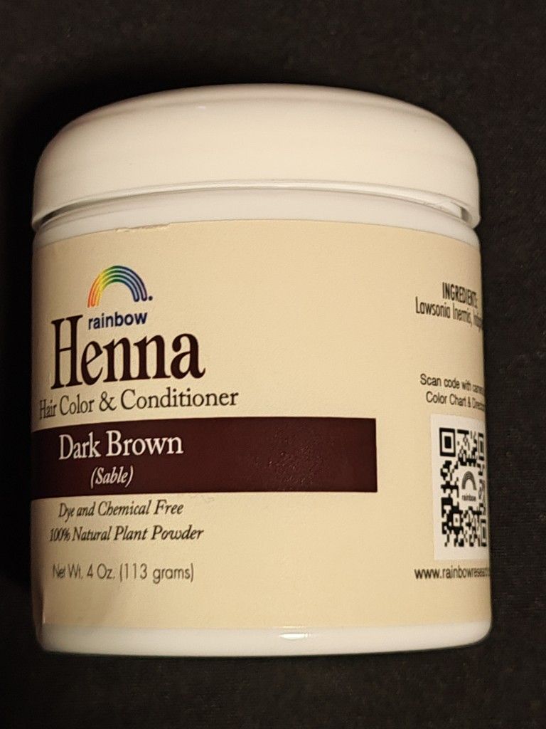 Rainbow Research - Henna Hair Color & Conditioner Dark Brown - 4 oz