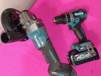 Makita 40v Hammer Drill & Grinder 40v w/4.0 40max Battery