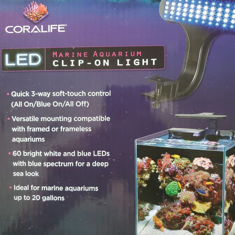 LED marine aquarium clip on light