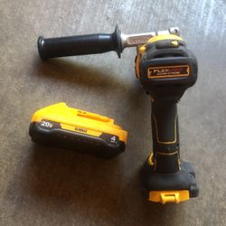 Dewalt Flexvolt Hammer Drill + Lithium 4Ah Batery