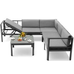 Aluminum Outdoor Sectional Patio Furniture Set
