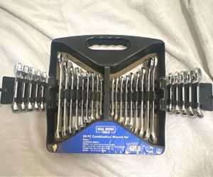 Real Work Tools 28-Piece Combination Wrench Set