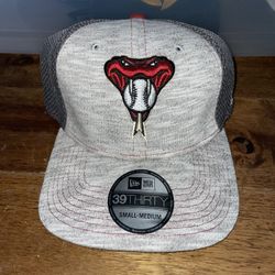 ARIZONA DIAMONDBACKS Size S/M Baseball Hat - Alternate Logo MLB Cap Jersey Knit