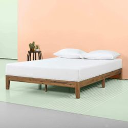New Queen Size Wooden Platform Bed Frame $125 Or Package Deal $350 With Memory Foam Mattress 