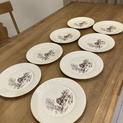 8 Gorgeous Unique Rare Find Lenox Dinner Plates 