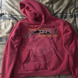 p*nk sp5der hoodie pink