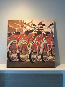 Canvas Artwork- European Bicycles