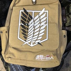 Attack On Titan Large Canvas Backpack
