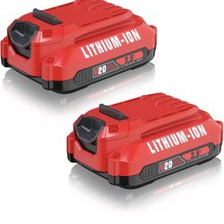 New-Upgraded 2Pack 3800mAh Replacement for Craftsman 20V Battery, Compatible with Craftsman V20 Lithium Ion Battery CMCB202-2 CMCB201 CMCB204 20Volt B
