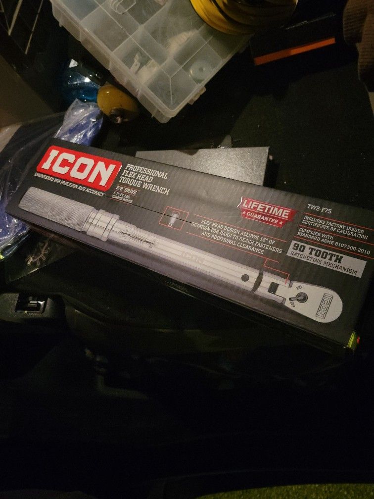 ICON Professional 3/8" Flex-Head Ratcheting Torque Wrench - Snap-on DeWalt Matco