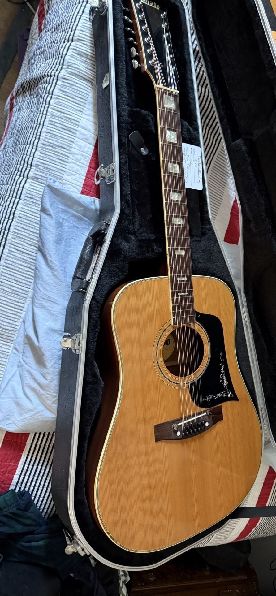 Dorado 12 Strings By Gretch Guitar Hard Case Included.