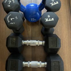Dumbbells And Kettle Bell Weights 