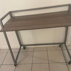 Metal Frame Desk with Wooden Top