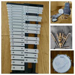 Whole Set Of  Xylophone  32 Note Plus Maple piccolo Snare Drum & More