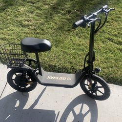 New GoTrax Sit Down E-Scooter