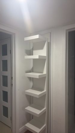 white shelf