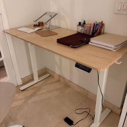 Electric Desk Adjustable Height And Chair
