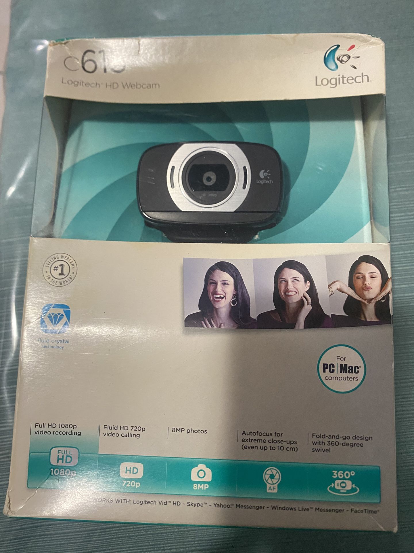 Logitech Webcam C615 HD  1080p