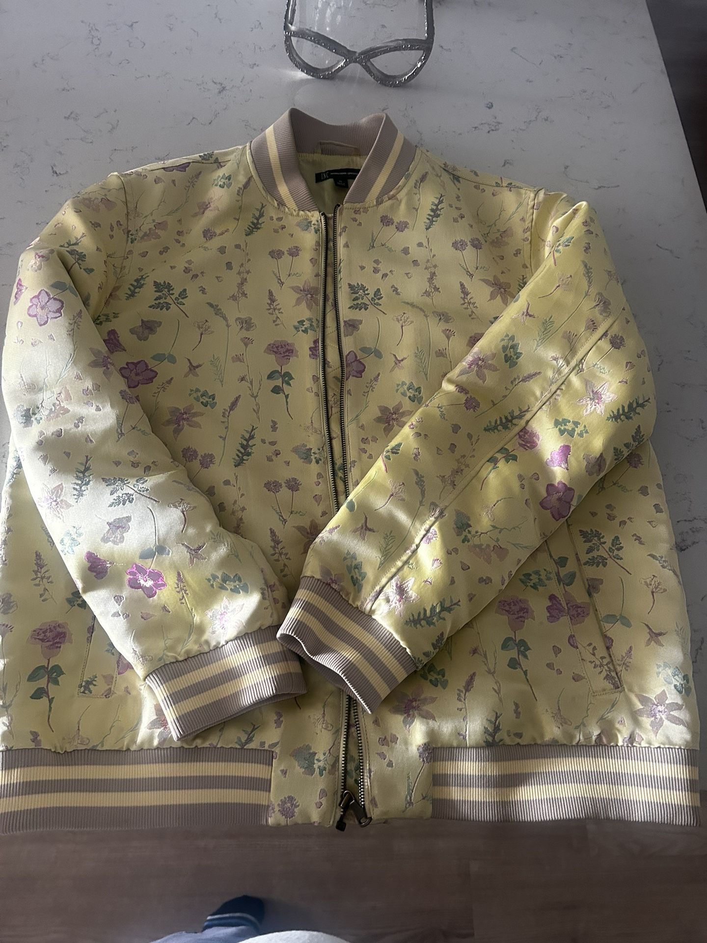 INC International Concepts Men's Dylan Floral-Print Bomber Jacket