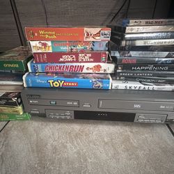 Combo DVD And VCR Some Movies 