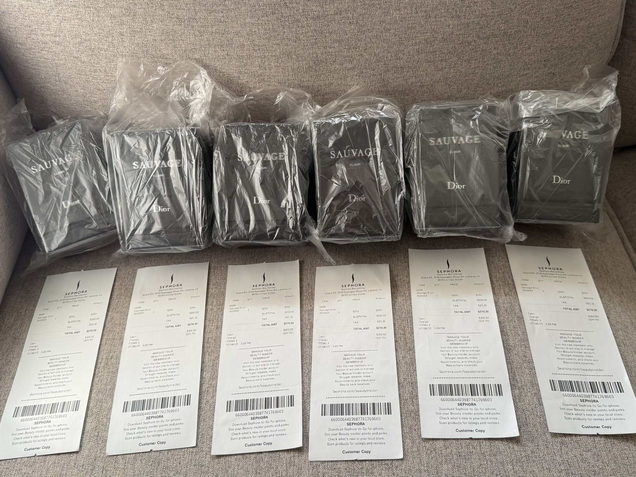 New Dior Sauvage Elixir 3.4 fl oz New and Sealed With the Receipt