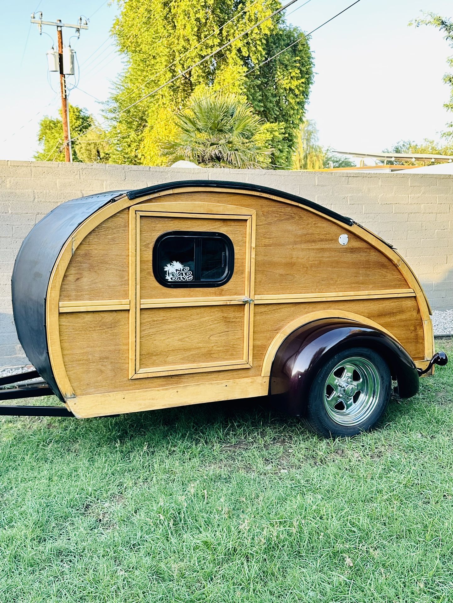 Charming Woody Teardrop Camper