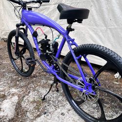 2 Stroke 80 cc Gas Tank Frame Motorized Bicycle “New Build”.  Nice Ride!