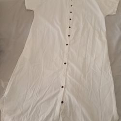 (xl)_Maxi button down shirt/dress
