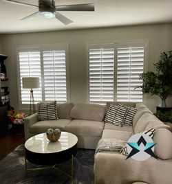 Custom Basswood Plantation Shutters & Expert Installation - Real Wood Interior Window Coverings (Persianas de Madera Para Ventanas)