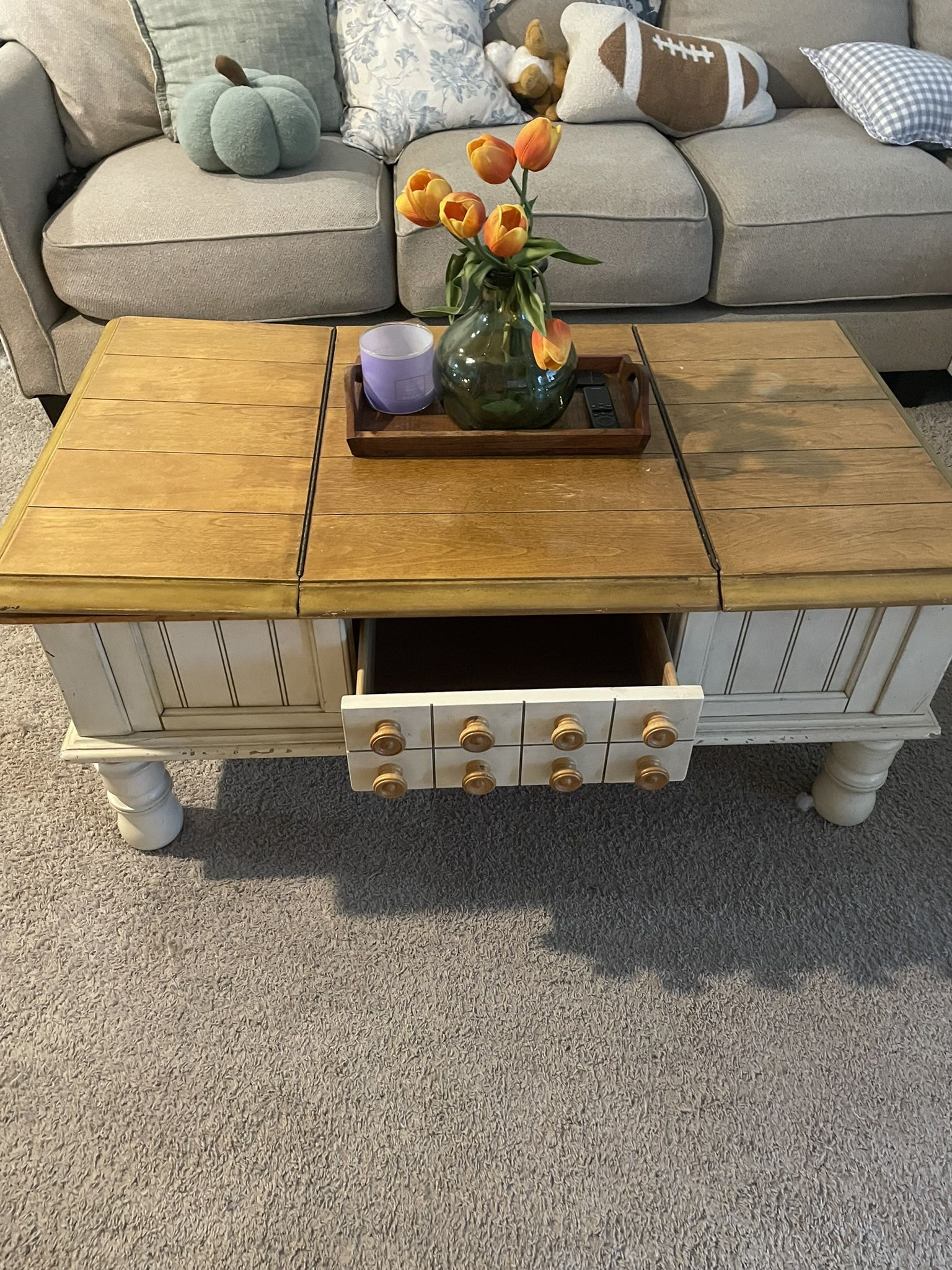 Coffee Table And Matching Side Table