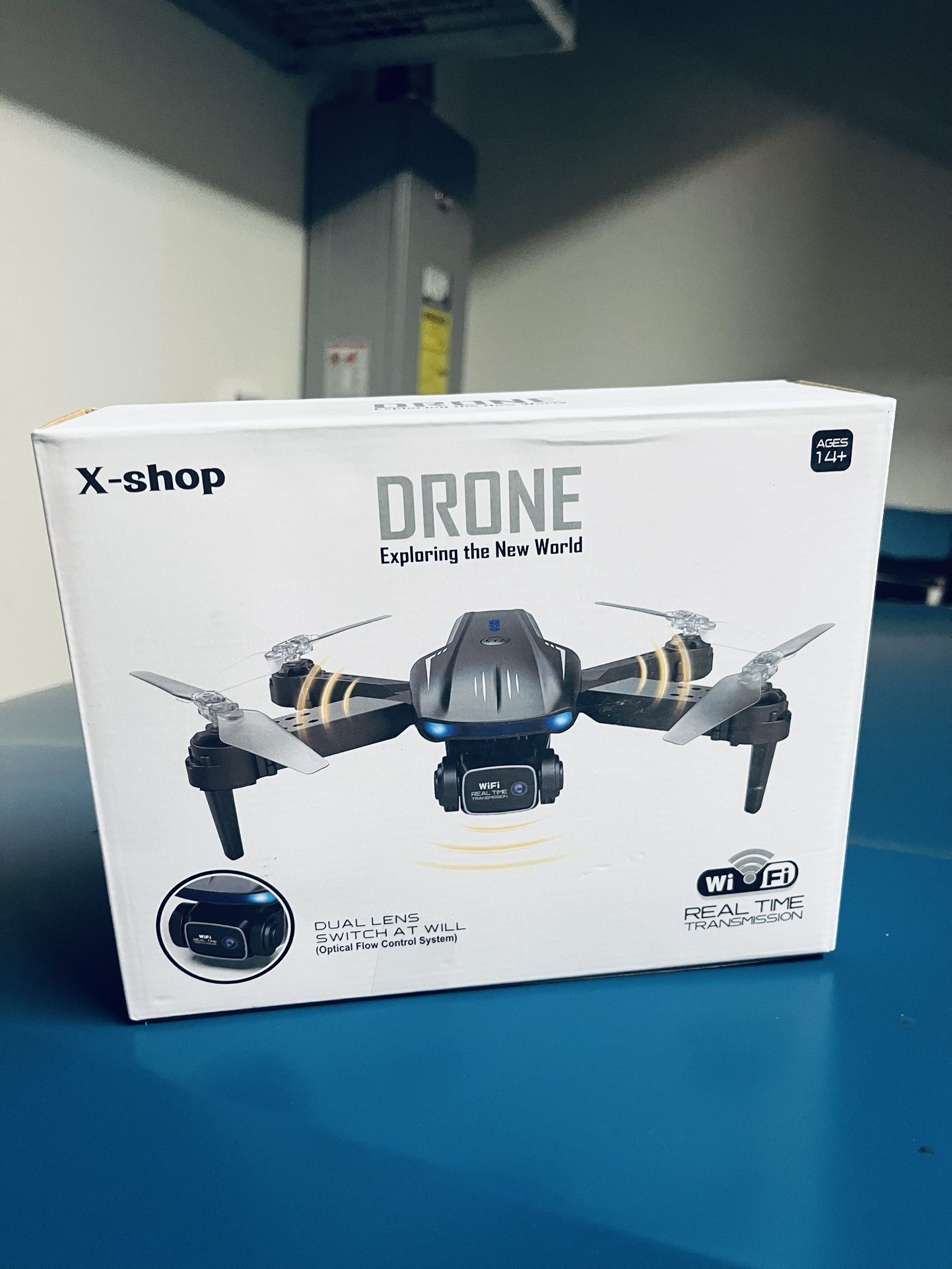Brand new Drone with REAL WIFI TRANSMISSION Camera 1080P HD, FPV Drones with 2 Batteries,