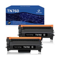 Compatible TN760 Black Toner (With Chip) Replacement for Brother TN760  TN730 Toner Cartridge fits for Brother HL-L2350DW HL-L2370DW HL-L2390DW