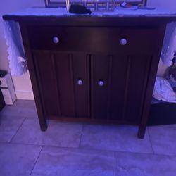 Dinning Room Cabinet Very Heavy Mahogany Wood 