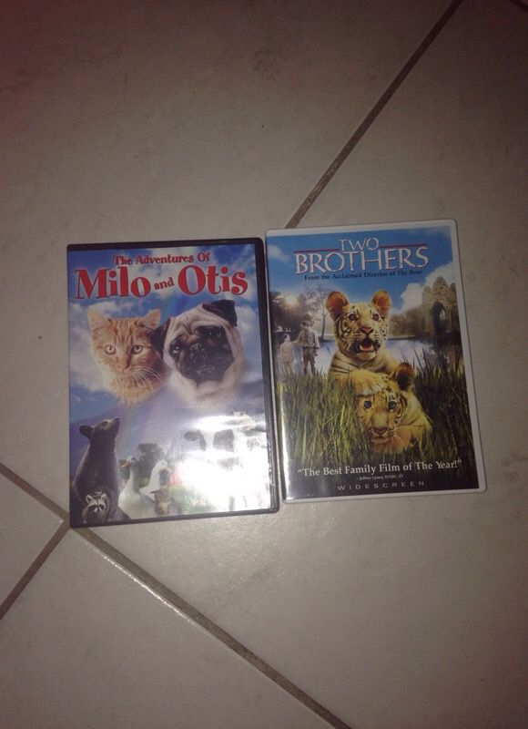 2 Milo & Otis + Two Brothers Movie Set