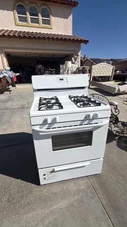 White Gas Range Oven Stove