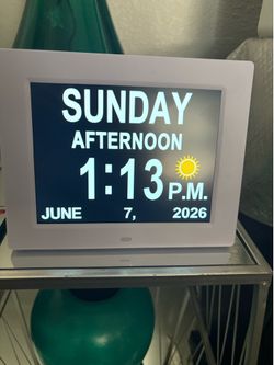Digital Calendar Clock Day.