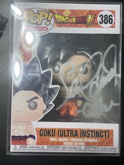Goku Voice Actor Signed Funko Pop