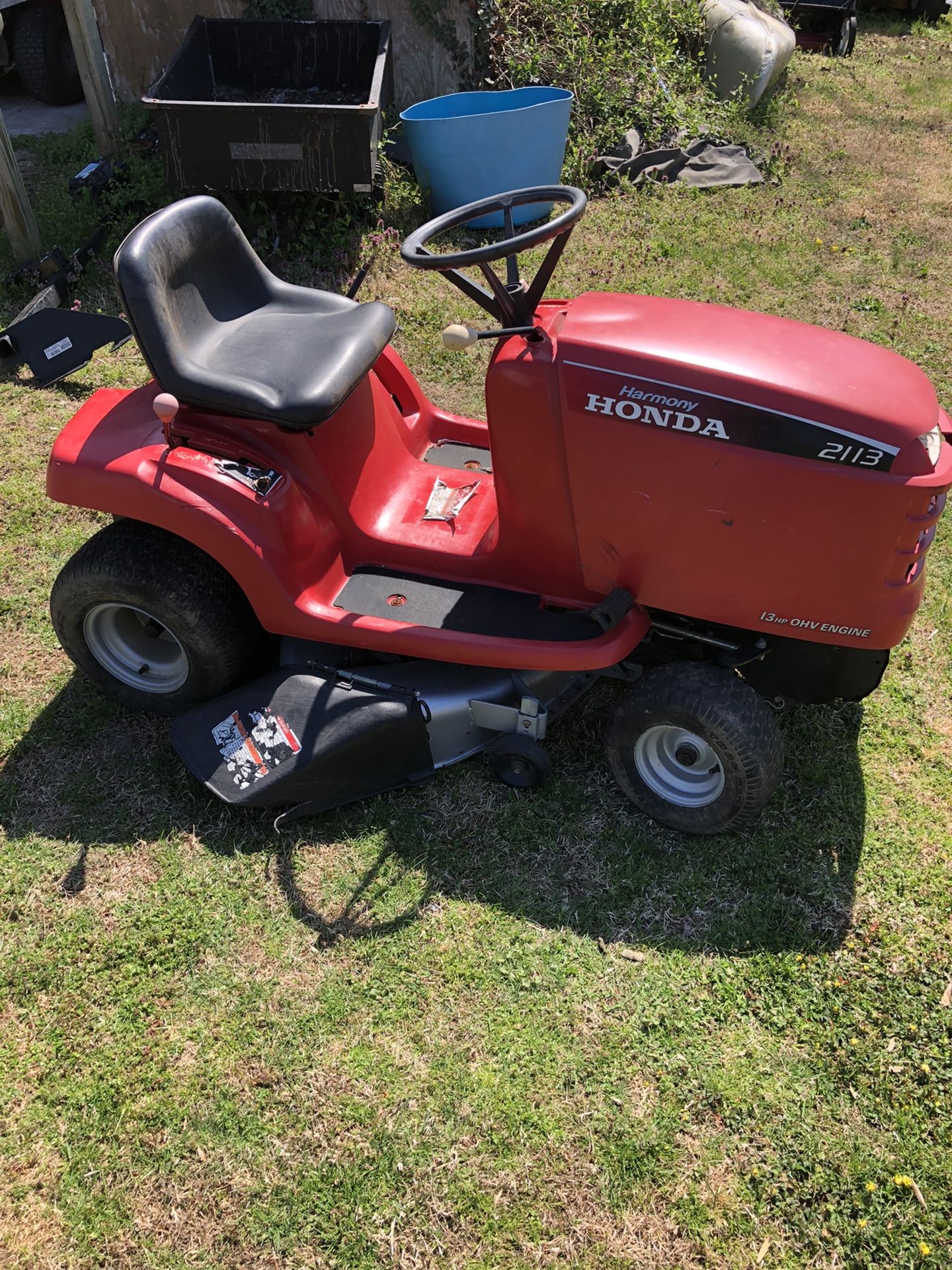 Honda harmony 2113 riding mower deck for Sale in Deptford Township, NJ ...