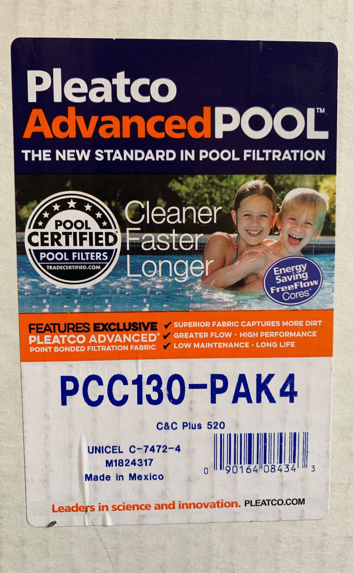 New PENTAIR POOL Filters Clean&Clear + (PCC130 - Pak4)