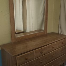 Dresser With Mirror And Matching Nightstand