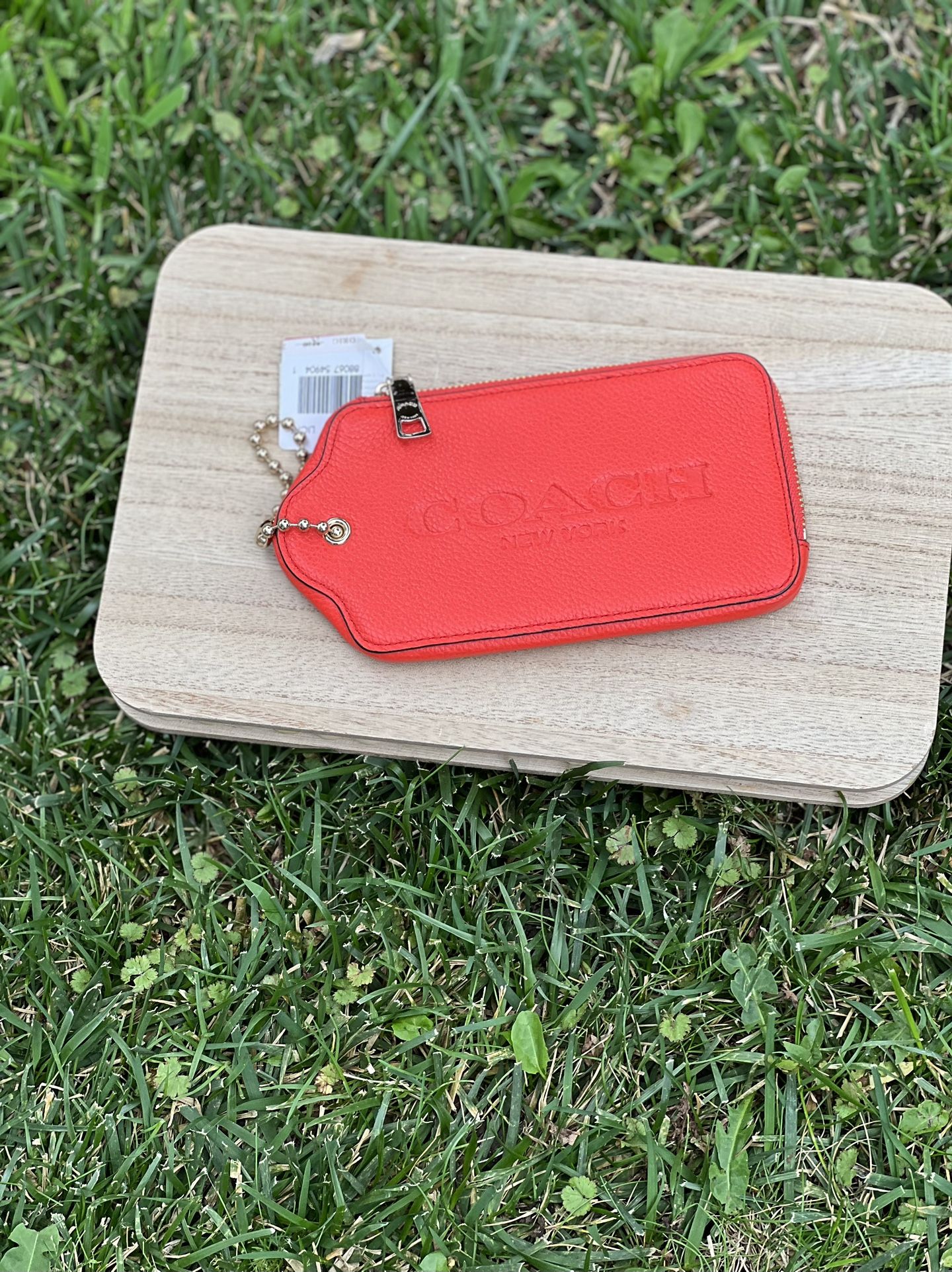 Coach Orange Wristlet