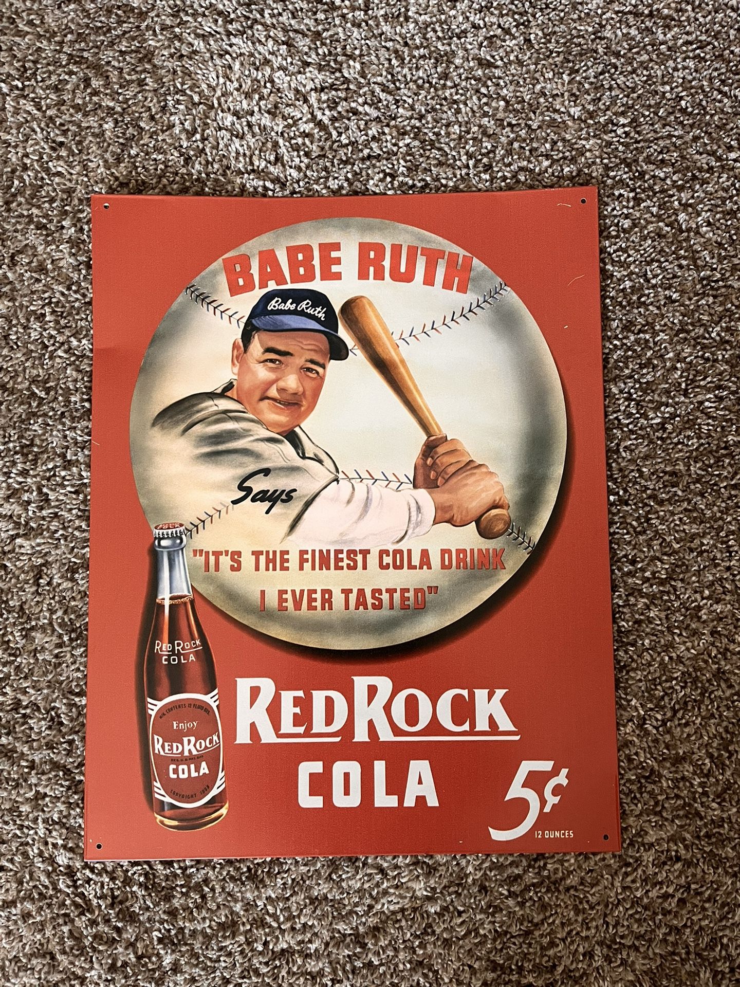 Babe Ruth cola sign
