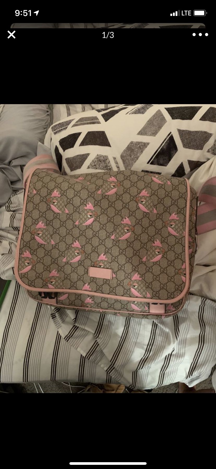 Gucci Diaper Bag (Very Hard To Find)