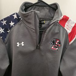 Under Armour Boston College American Flag Wounded Warrior Project 1/4 Zip - Small