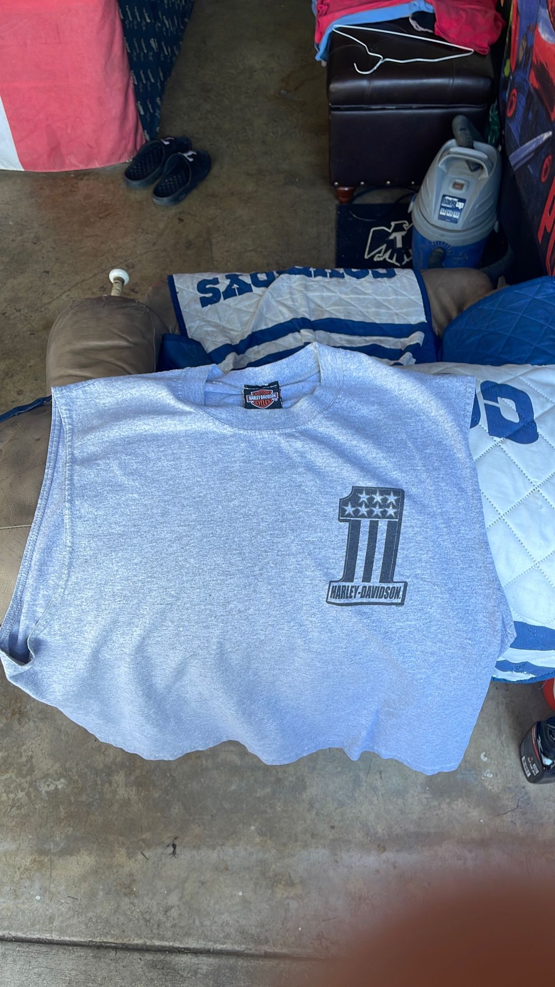 Harley Davidson T-Shirt No Sleeve X Large