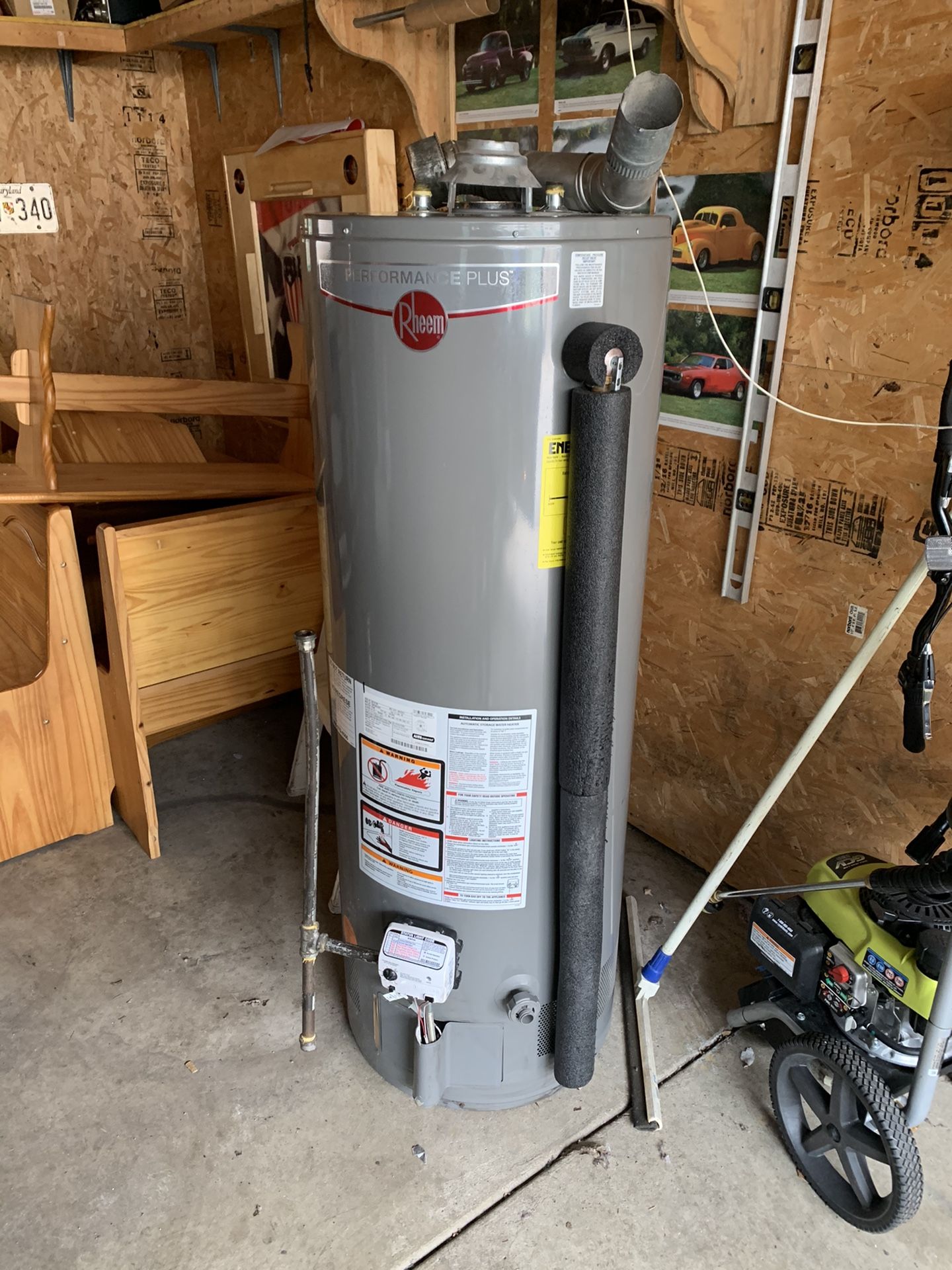 Rheem 50 Gallon Natural Gas Water Heater