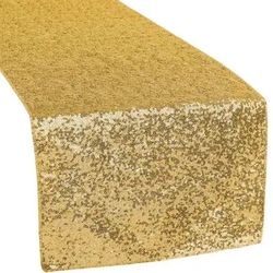 Table Runner Gold Sequins 13 X 108  